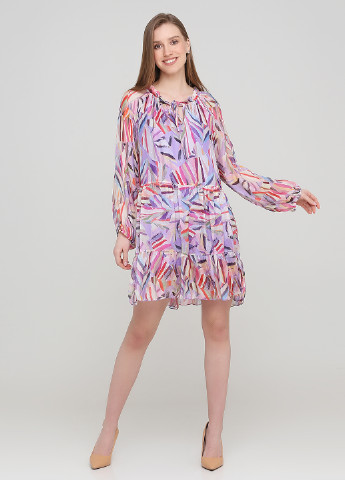 Комбінована кежуал сукня а-силует Made in Italy з абстрактним візерунком