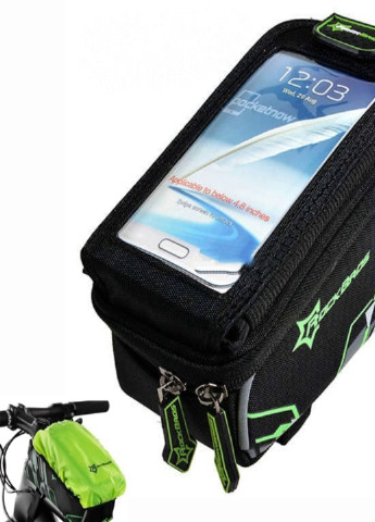 Велосипедная сумка для велосипеда на раму для смартфонов 6" RB Черный с зеленым (03177854) Francesco Marconi (224437162)