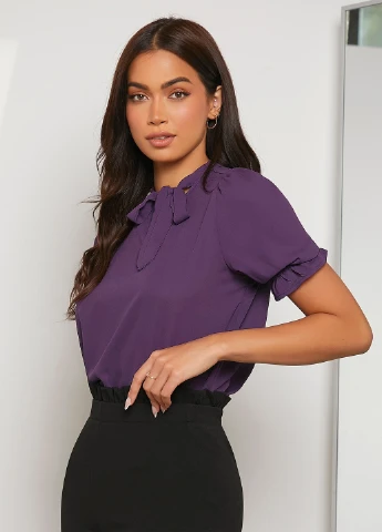 Фиолетовая блуза SHEIN