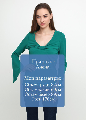 Зеленая демисезонная блуза By Very