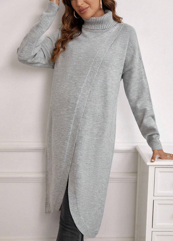 Сірий демісезонний светр для вагітних та годуючих SHEIN