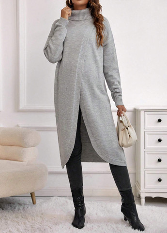 Сірий демісезонний светр для вагітних та годуючих SHEIN