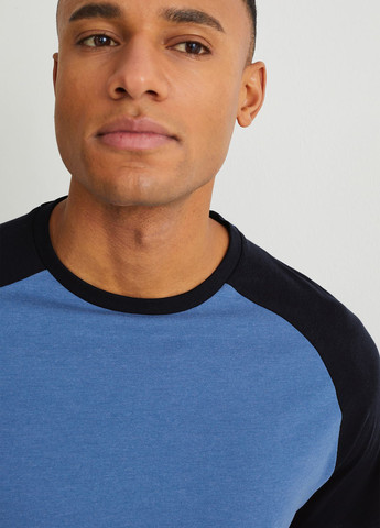 Синяя футболка с коротким рукавом C&A