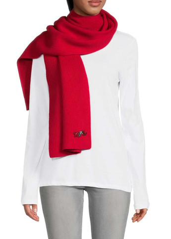 Красный зимний комплект (повязка, шарф) Karl Lagerfeld