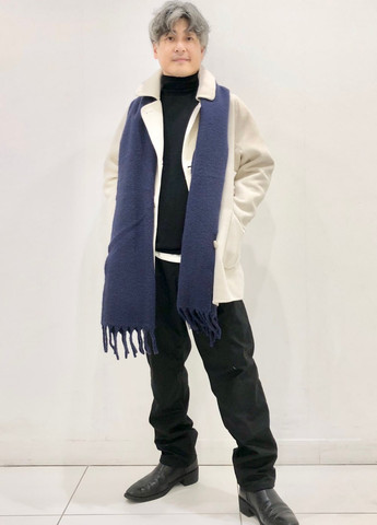 Молочне демісезонне Пальто двобортне Uniqlo