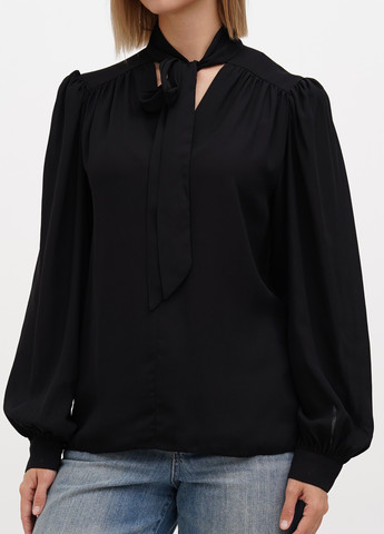 Чорна блуза Sassofono Club