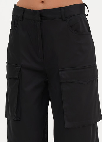 Черные кэжуал летние карго, прямые брюки Dilvin