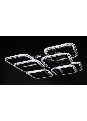 Люстра стельова LED з пультом A2517/4+4XS-bk Чорний 11х46х46 див. Sunnysky (253528024)