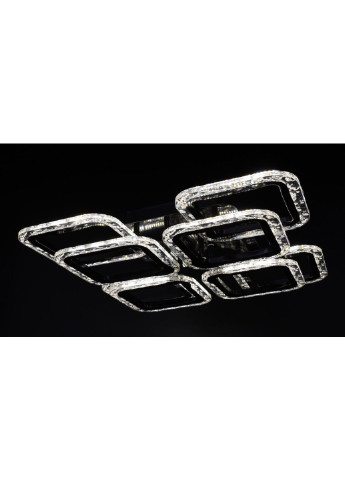 Люстра стельова LED з пультом A2517/4+4XS-bk Чорний 11х46х46 див. Sunnysky (253528024)