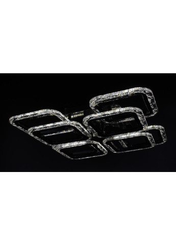 Люстра стельова LED з пультом A2517/4+4XS-bk Чорний 11х46х46 див. Sunnysky (253528024)