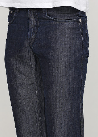 Серо-синие демисезонные прямые джинсы Jemetzzi