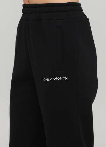 Черные спортивные зимние прямые брюки Only Women