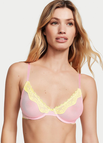 Рожевий демісезонний комплект (бюстгальтер, трусики) Victoria's Secret