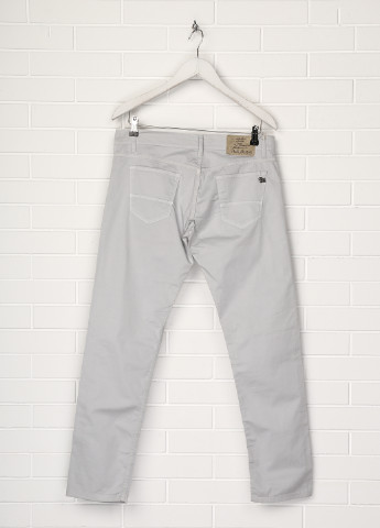 Светло-серые кэжуал демисезонные со средней талией брюки Paul Martin's