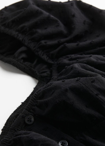 Черное кэжуал платье в стиле ампир H&M однотонное