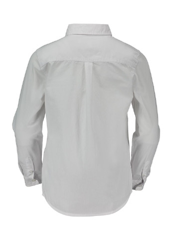 Белая классическая рубашка однотонная Piazza Italia с длинным рукавом