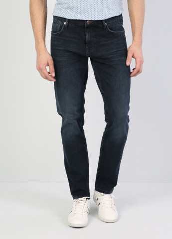 Темно-синие демисезонные джинсы Colin's