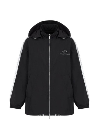 Чорна демісезонна куртка Armani Exchange