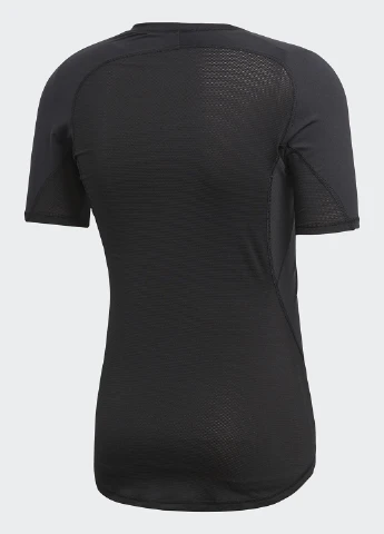 Черная футболка с коротким рукавом adidas