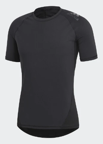 Черная футболка с коротким рукавом adidas