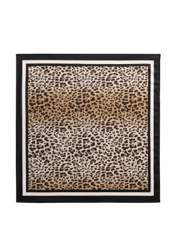 Платок H&M леопардовый бежевый кэжуал полиэстер
