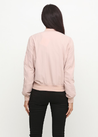 Светло-розовый демисезонный Бомбер Zara