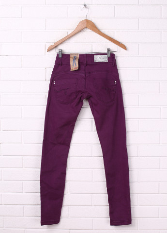 Фиолетовые кэжуал демисезонные прямые брюки Alcott