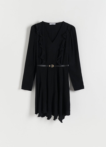 Чорна кежуал сукня Reserved однотонна