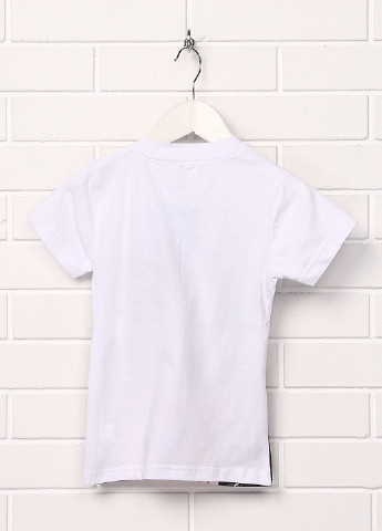 Белая летняя футболка с коротким рукавом Shishco