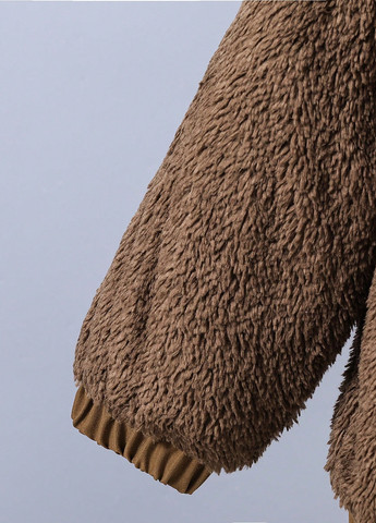 Коричневая демисезонная куртка куртка-пальто SHEIN