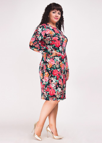 Комбинированное кэжуал платье Fifi Lakres с цветочным принтом