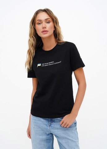 Чорна літня жіноча футболка Kasta x ЄП