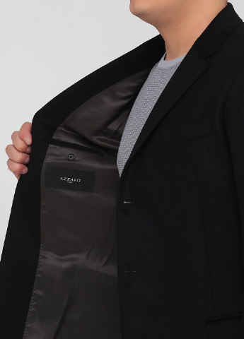 Черное демисезонное Пальто однобортное Azzaro