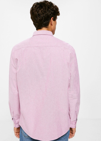 Фиолетовая кэжуал рубашка однотонная Springfield