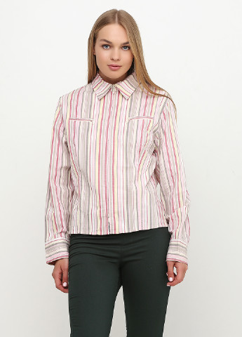 Светло-розовая кэжуал рубашка в полоску Amalia