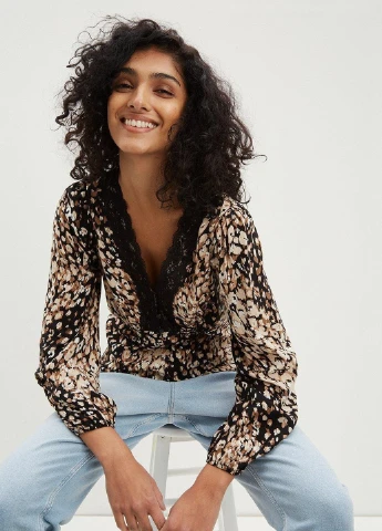 Коричнева блуза Dorothy Perkins