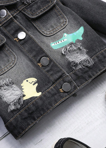 Темно-серая демисезонная куртка SHEIN