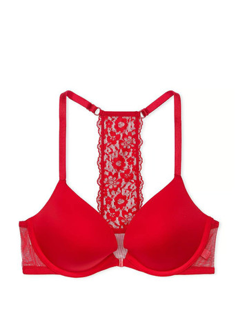 Червоний демісезонний комплект (бюстгальтер, трусики) Victoria's Secret