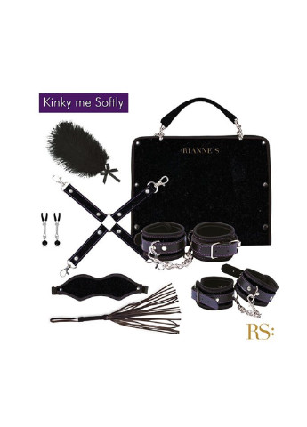 Подарочный набор для BDSM - Kinky Me Softly Black: 8 предметов для удовольствия RIANNE S (251954408)