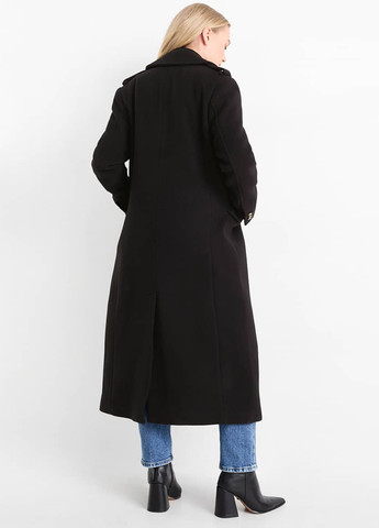Чорне демісезонне Пальто двобортне C&A