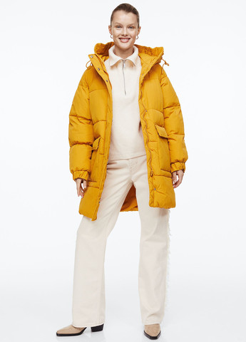 Желтая демисезонная куртка вільного крою H&M