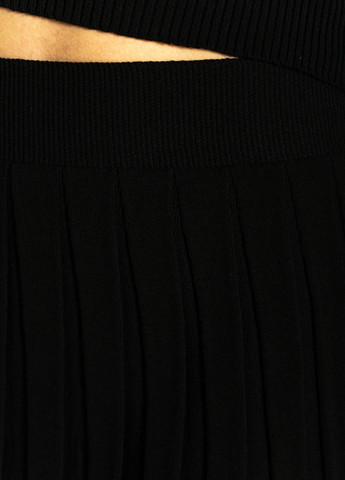 Черная кэжуал однотонная юбка Time of Style