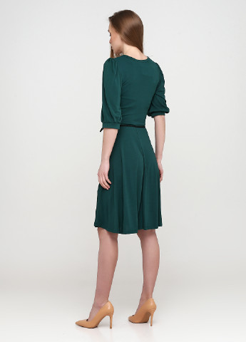 Зелена кежуал плаття, сукня на запах, кльош Motivi однотонна