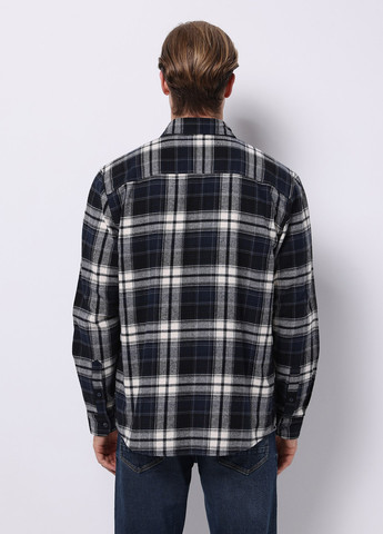 Темно-синяя кэжуал рубашка в клетку Colin's