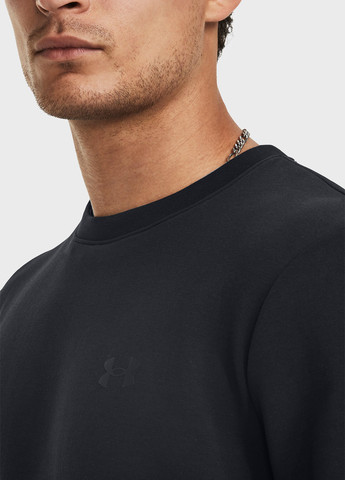 Чорний світшот Under Armour однотонний без декору (263206975)