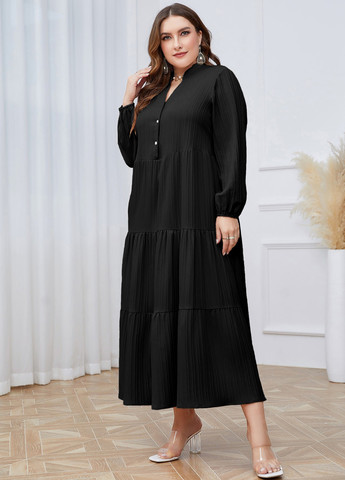 Чорна кежуал сукня оверсайз SHEIN однотонна