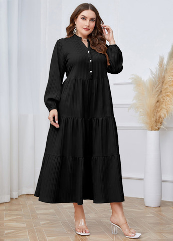 Чорна кежуал сукня оверсайз SHEIN однотонна