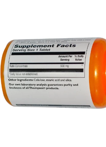 Рутин Rutin 500 mg 60 Tabs Thompson (254371792)