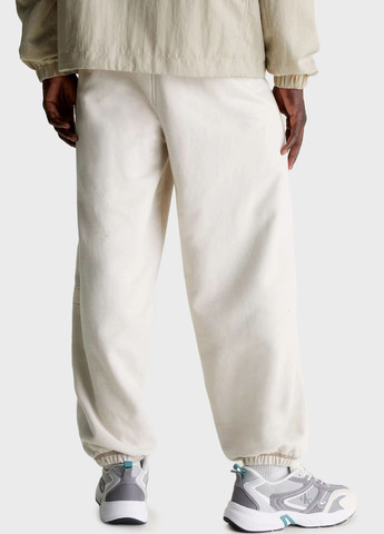 Светло-бежевые кэжуал демисезонные джоггеры брюки Calvin Klein Jeans