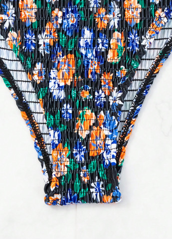 Чорний літній купальник (ліф, трусики) топ, роздільний SHEIN